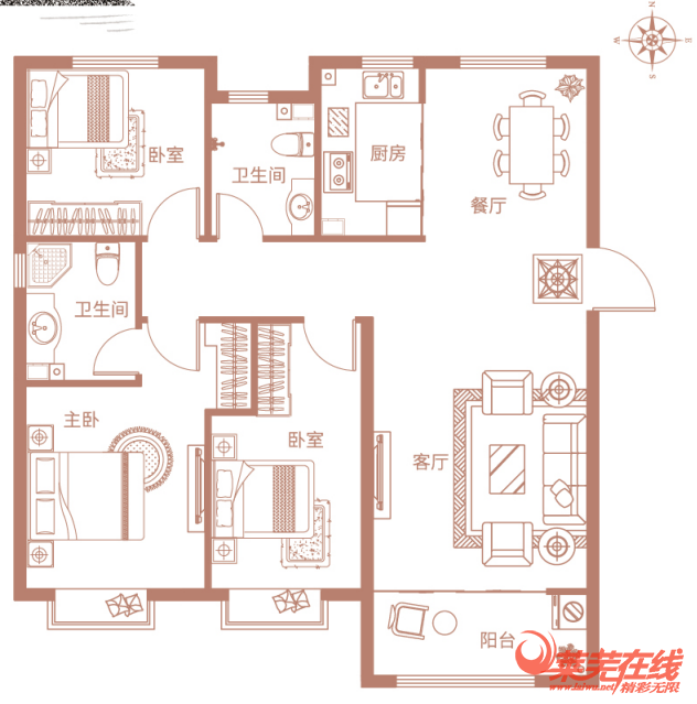 100㎡-148㎡，高新区核心楼盘香山名郡大产权户型图首次曝光！(图2)