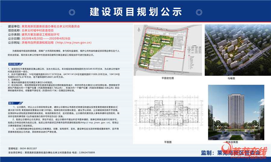 速看！北孝义城中村改造规划批前公示！(图1)