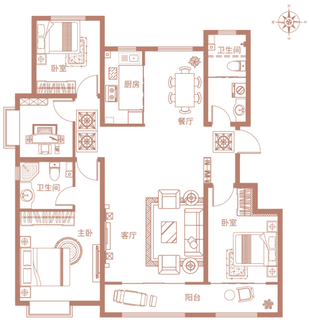 户型鉴赏丨香山名郡，方寸之间幸福的温度刚刚好！(图4)