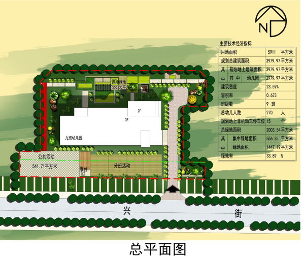 配套升级|香山名郡幼儿园项目批后公示，班级个数为9个班 (图2)