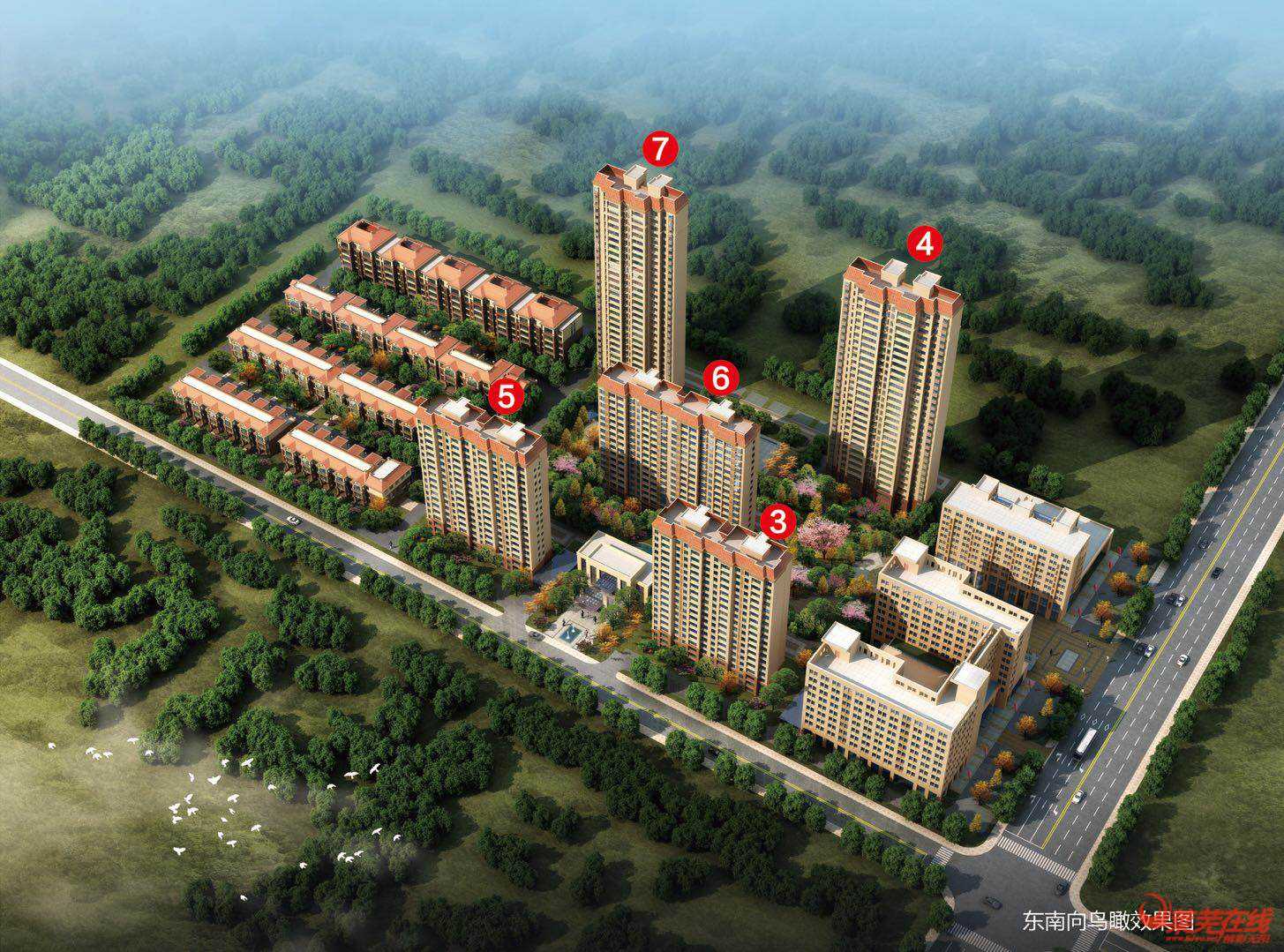 滨河学府6#楼预售已下！165㎡大开间四室可供选择！(图4)