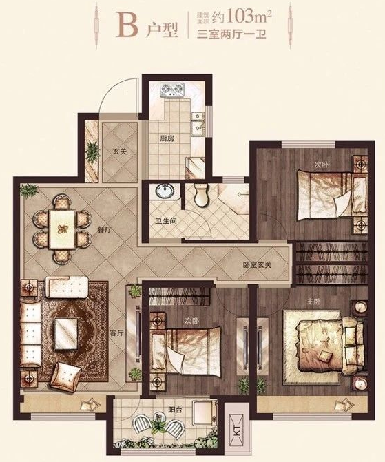 走心筛选！莱芜这几款“爆赞”小三室，你中意否？(图3)