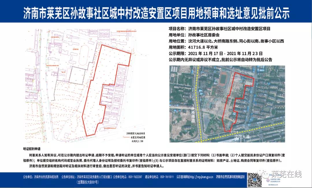 速看！孙故事社区城中村改造安置区项目规划公示(图1)